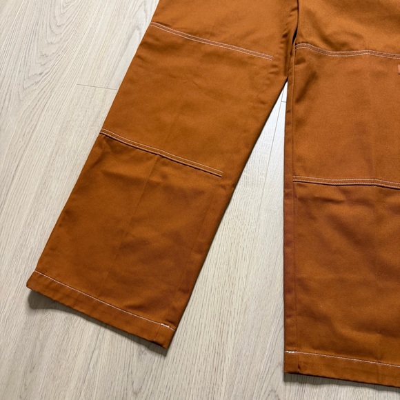 Dickies Sawyerville Wide Leg Double Knee Work Pants Womens US6 Orange Workwear - Picture 5 of 10